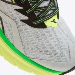 Diadora Men's Nucleo Running Shoe - Silver/Black/Yellow Fl DD - Regular (D) -Love Running 101 1 6b2ac7af a497 4d21 b902 6750d0402131