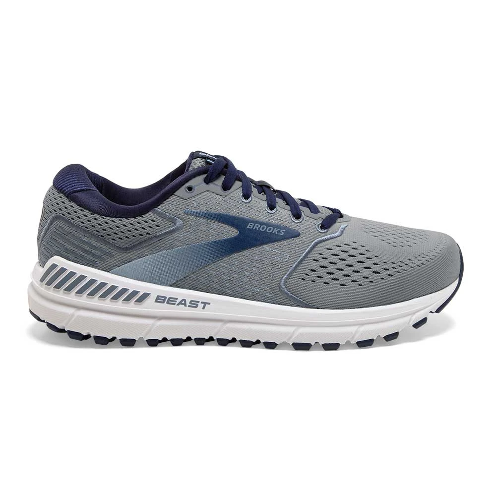 BROOKS Men's Beast 20 Running Shoe- Blue/Grey/Peacoat - Extra Wide (4E) 1 BROOKS Men's Beast 20 Running Shoe- Blue/Grey/Peacoat - Extra Wide (4E)