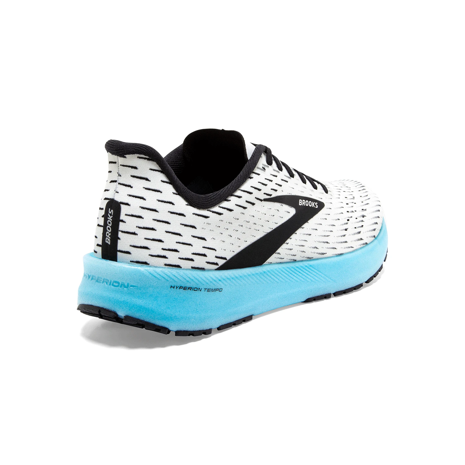 BROOKS Men's Hyperion Tempo Running Shoe - White/Black/Iced Aqua - Regular (D) 3 BROOKS Men's Hyperion Tempo Running Shoe - White/Black/Iced Aqua - Regular (D) - Image 3