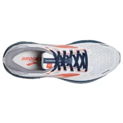 BROOKS Men's Adrenaline GTS 22 Running Shoe - Arctic/Red/Titan- Regular (D) -Love Running 110366 004 O Adrenaline GTS 22