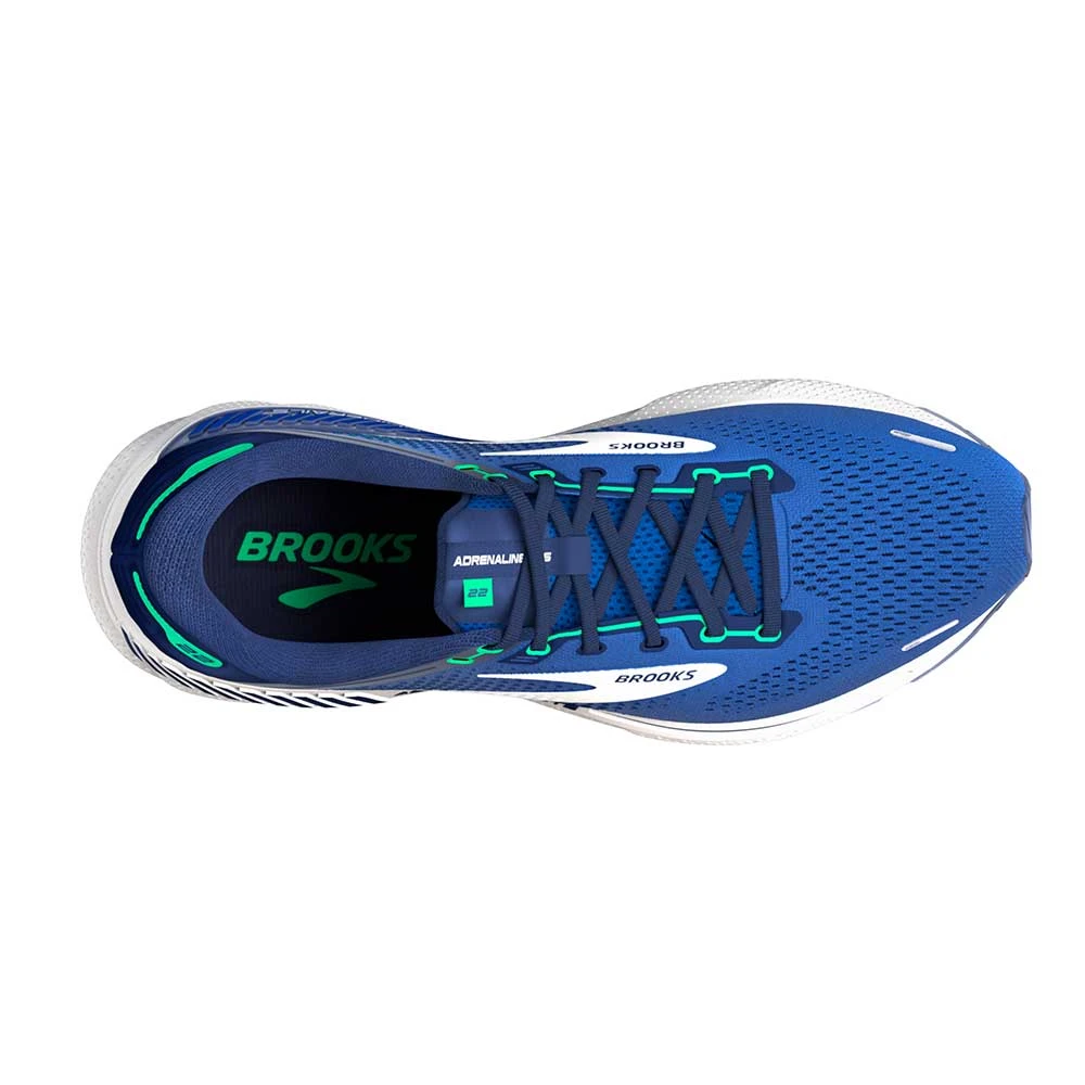 BROOKS Men's Adrenaline GTS 22 Running Shoe - Surf The Web/Blue/Irish Green - Regular (D) 4 BROOKS Men's Adrenaline GTS 22 Running Shoe - Surf The Web/Blue/Irish Green - Regular (D) - Image 4