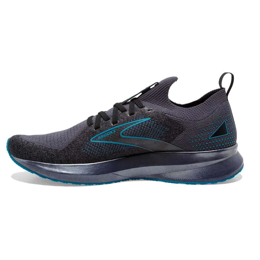 BROOKS Men's Levitate StealthFit 5 Running Shoe- Black/Ebony/Crystal Teal- Regular (D) 3 BROOKS Men's Levitate StealthFit 5 Running Shoe- Black/Ebony/Crystal Teal- Regular (D) - Image 3