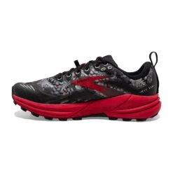 BROOKS Men's Cascadia 16 Trail Running Shoe - Black/Grey/Red - Regular (D) -Love Running 110376 008 M Cascadia 16