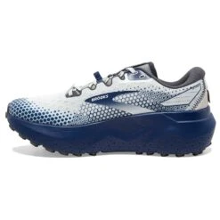 BROOKS Men's Caldera 6 Trail Running Shoe - Oyster/Blue Depths/Pearl - Regular (D) -Love Running 110379 071 M Caldera 6