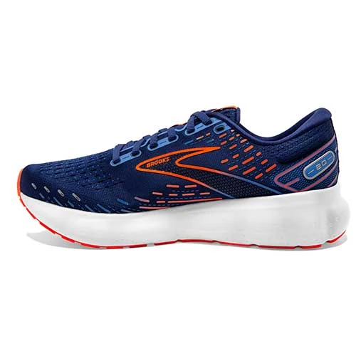 BROOKS Men's Glycerin 20 Running Shoe - Blue Depths/Palace Blue/Orange - Regular (D) 3 BROOKS Men's Glycerin 20 Running Shoe - Blue Depths/Palace Blue/Orange - Regular (D) - Image 3
