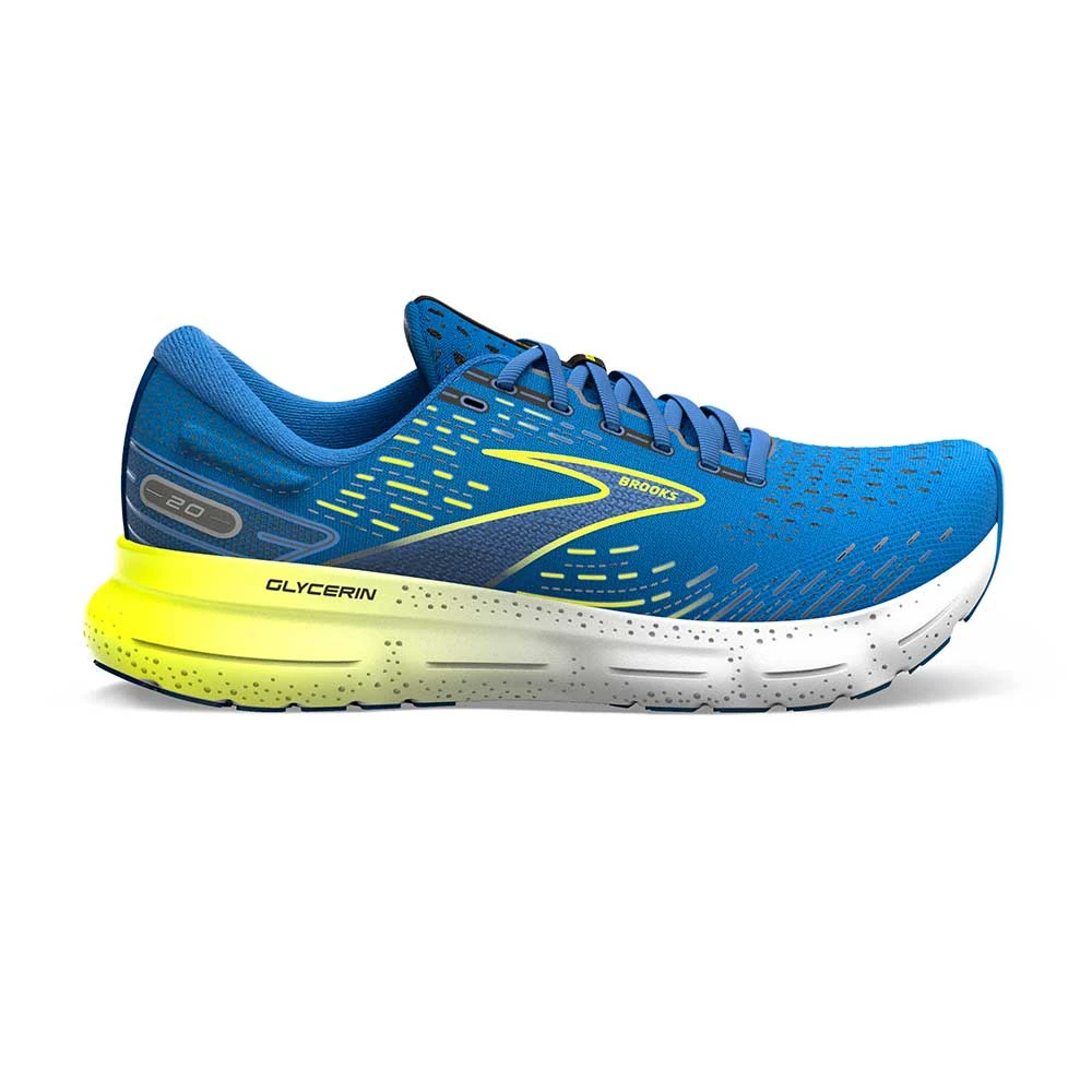 BROOKS Men's Glycerin 20 Running Shoe - Blue/Nightlife/White - Regular (D) 1 BROOKS Men's Glycerin 20 Running Shoe - Blue/Nightlife/White - Regular (D)