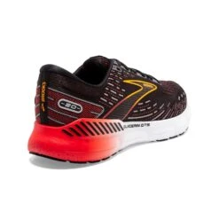 BROOKS Men's Glycerin GTS 20 Running Shoe- Black/Blackened Pearl/Fiery Re- Regular (D) -Love Running 110383 090 H Glycerin GTS 20 1