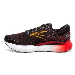 BROOKS Men's Glycerin GTS 20 Running Shoe- Black/Blackened Pearl/Fiery Re- Regular (D) -Love Running 110383 090 M Glycerin GTS 20 1