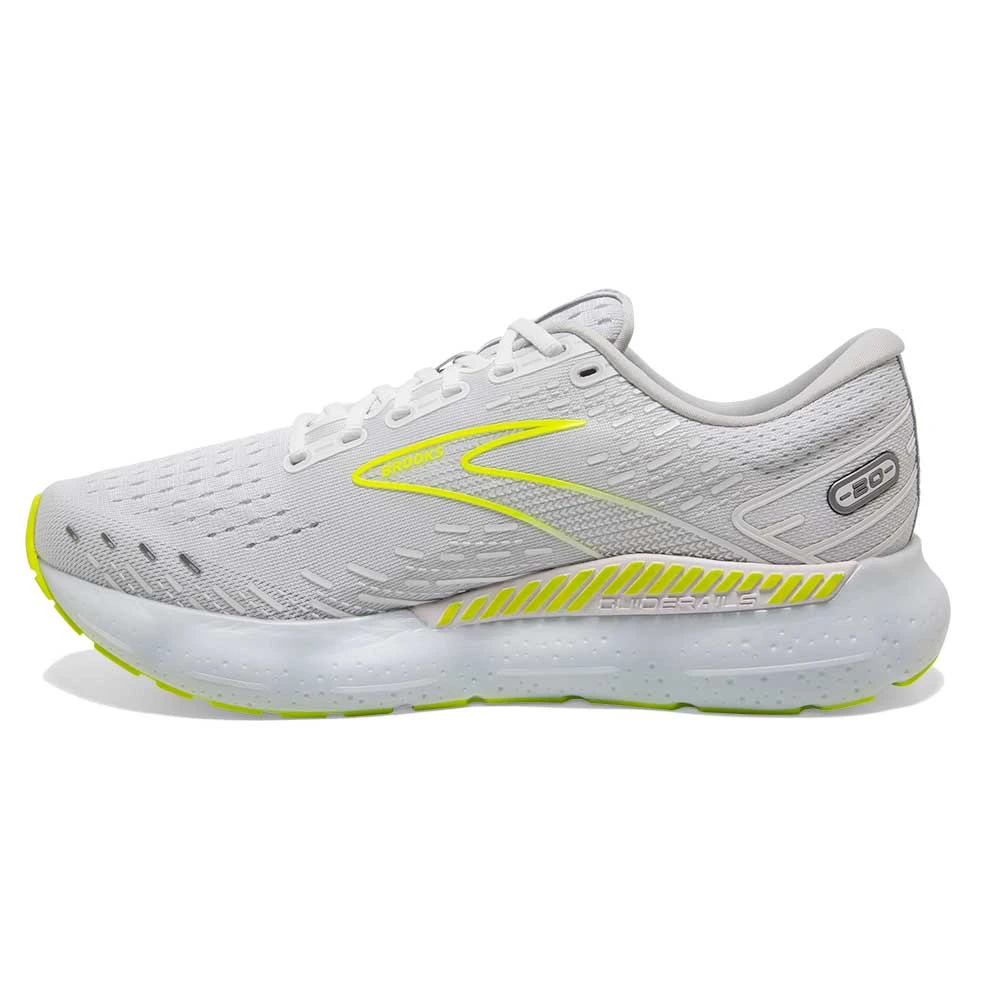 BROOKS Men's Glycerin GTS 20 Running Shoe- White/Nightlife- Regular (D) 3 BROOKS Men's Glycerin GTS 20 Running Shoe- White/Nightlife- Regular (D) - Image 3