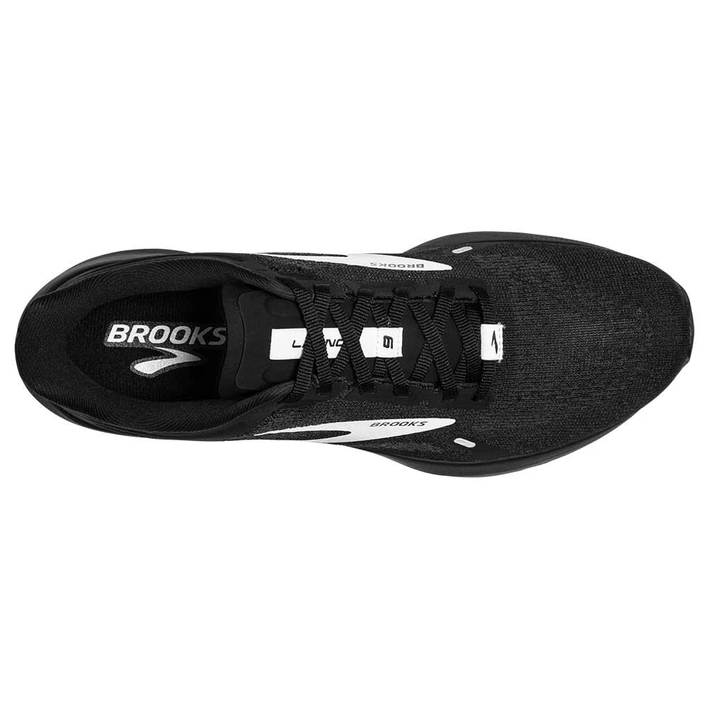 BROOKS Men's Launch 9 Running Shoe - Black/White- Regular (D) 4 BROOKS Men's Launch 9 Running Shoe - Black/White- Regular (D) - Image 4