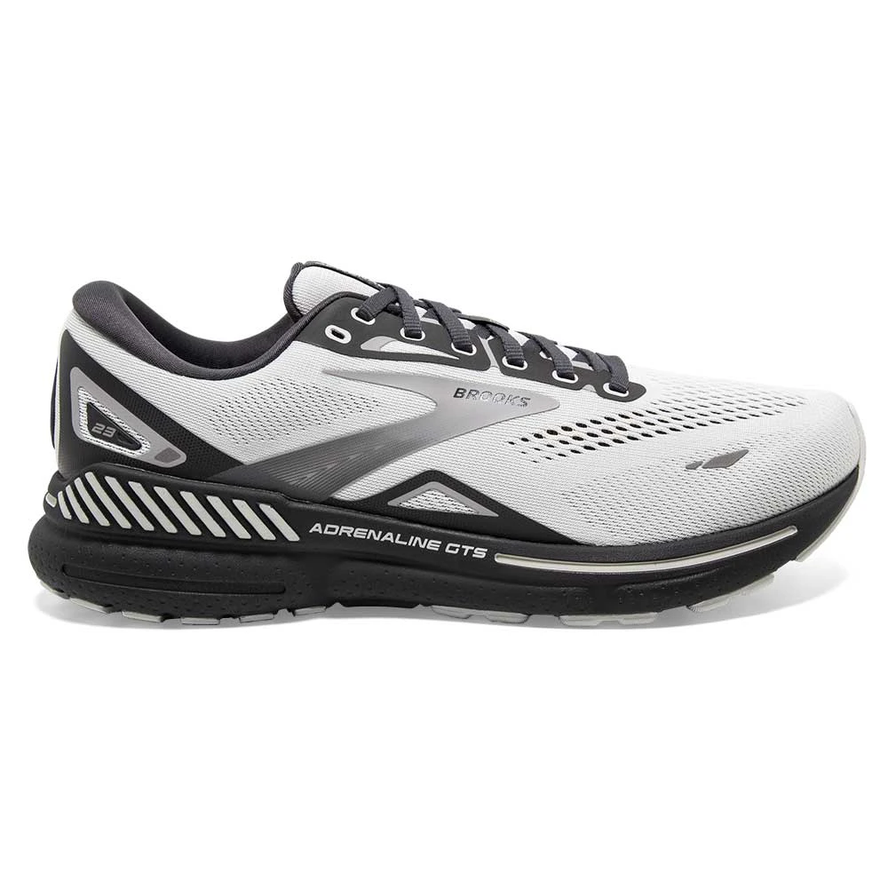 BROOKS Men's Adrenaline GTS 23 Running Shoe - Oyster/Ebony/Alloy- Extra Wide (4E) 1 BROOKS Men's Adrenaline GTS 23 Running Shoe - Oyster/Ebony/Alloy- Extra Wide (4E)