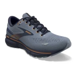 BROOKS Men's Ghost 15 Running Shoe- Flintstone/Peacoat/Oak- Regular (D) 8 BROOKS Men's Ghost 15 Running Shoe- Flintstone/Peacoat/Oak- Regular (D) -Love Running 110393 025 A Ghost 15