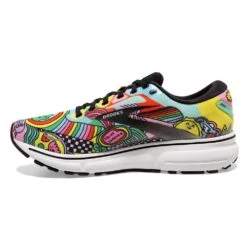 BROOKS Men's Ghost 15 Run Proud Running Shoe - Black/White/Multi- Regular (D) -Love Running 110393 058 M Ghost 15