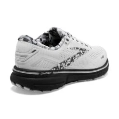 BROOKS Men's Ghost 15 Running Shoe- White/Ebony/Oyster 8 BROOKS Men's Ghost 15 Running Shoe- White/Ebony/Oyster -Love Running 110393 149 H Ghost 15