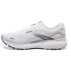 BROOKS Men's Ghost 15 Running Shoe- White/Black/Flame -Love Running 110393 184 M Ghost 15