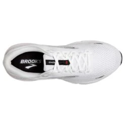 BROOKS Men's Ghost 15 Running Shoe- White/Black/Flame -Love Running 110393 184 O Ghost 15