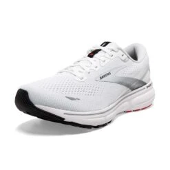 BROOKS Men's Ghost 15 Running Shoe- White/Black/Flame -Love Running 110393 184 Z Ghost 15
