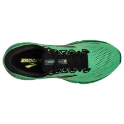 BROOKS Men's Ghost 15 Running Shoe- Green/Black/Sharp Green -Love Running 110393 360 O Ghost 15