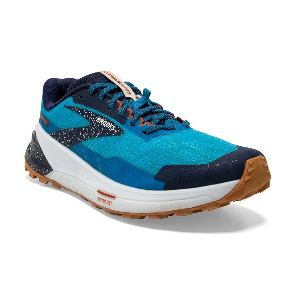 BROOKS Men's Catamount 2 Trail Running Shoe- Peacoat/Atomic Blue/Rooibos - Regular (D) 2 BROOKS Men's Catamount 2 Trail Running Shoe- Peacoat/Atomic Blue/Rooibos - Regular (D) - Image 2