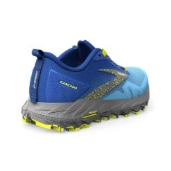 BROOKS Men's Cascadia 17 Trail Running Shoe - Blue/Surf The Web/Sulphur - Regular (D) -Love Running 110403 416 H Cascadia 17