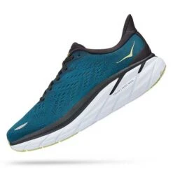 Hoka Men's Clifton 8 Running Shoe - Blue Coral/Butterfly— Regular (D) -Love Running 1119393 BCBT 4