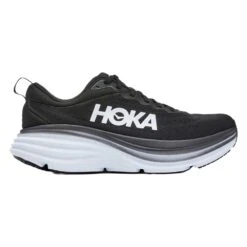 Hoka Men's Bondi 8 Running Shoe- Black/White- Regular (D)