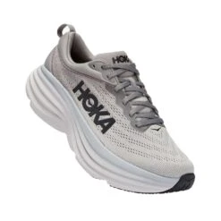 Hoka Men's Bondi 8 Running Shoes- Sharkskin/Harbor Mist- Regular (D) -Love Running 1123202 SHMS 1