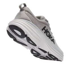 Hoka Men's Bondi 8 Running Shoes- Sharkskin/Harbor Mist- Regular (D) -Love Running 1123202 SHMS 3