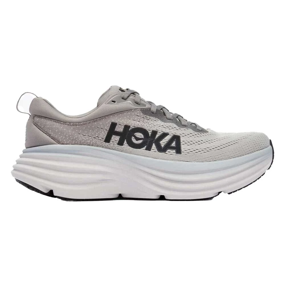 Hoka Men's Bondi 8 Running Shoe- Sharkskin/Harbor Mist- Wide (2E) 1 Hoka Men's Bondi 8 Running Shoe- Sharkskin/Harbor Mist- Wide (2E)