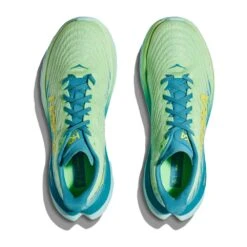 Hoka Men's Mach 5 Running Shoe - Lime Glow/Ocean Mist - Regular (D) -Love Running 1127893 LGOM 2