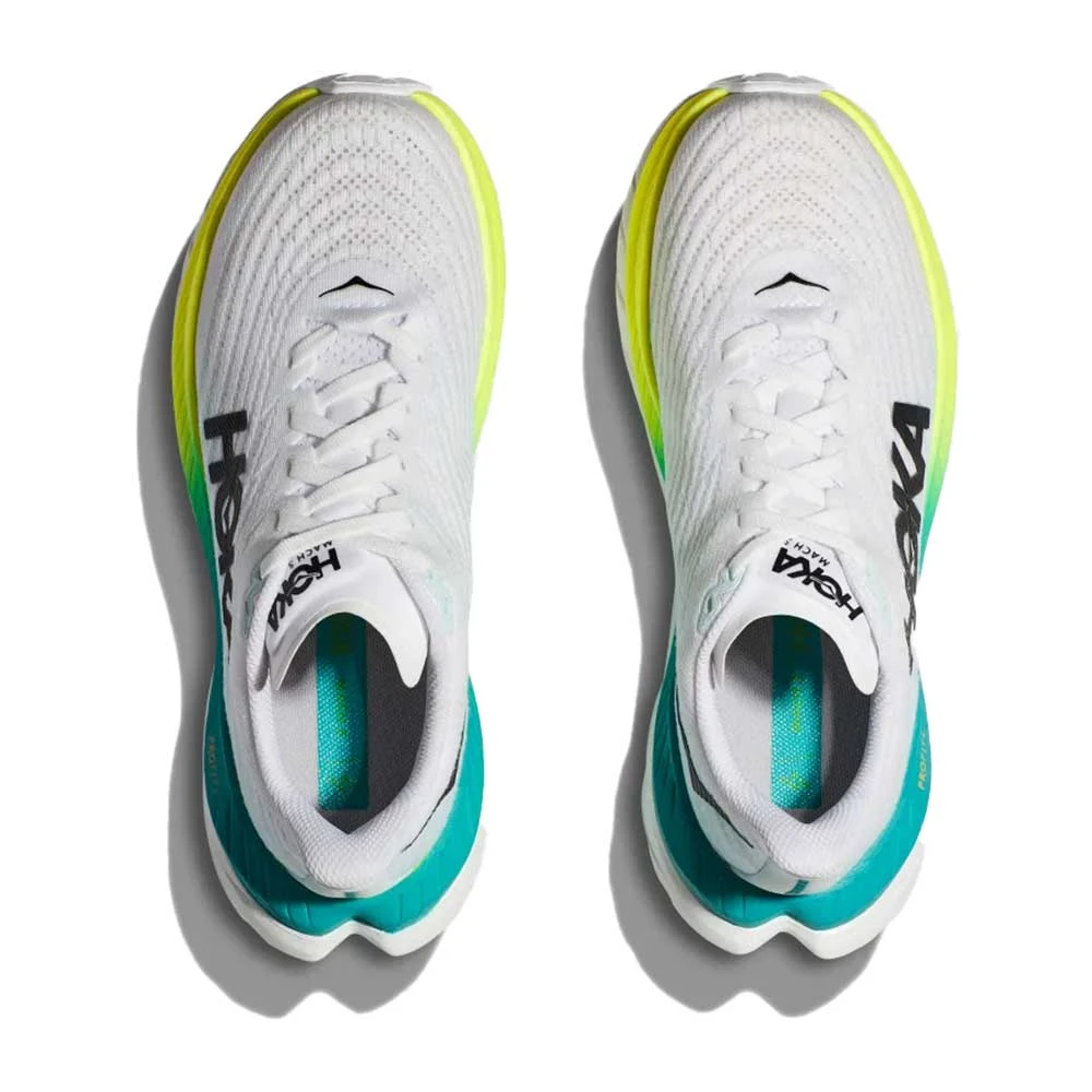 Hoka Women's Mach 5 Running Shoe - White/Blue Glass - Regular (B) 4 Hoka Women's Mach 5 Running Shoe - White/Blue Glass - Regular (B) - Image 4