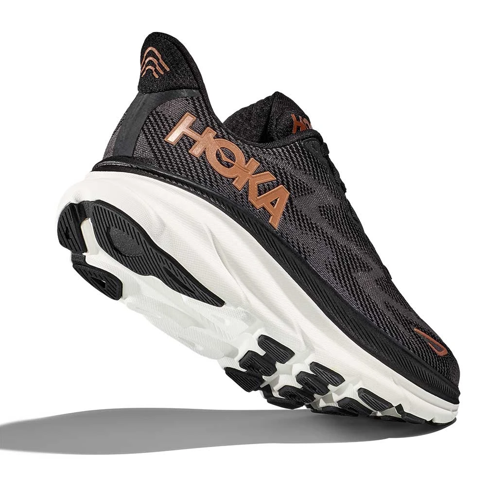 Hoka Women's Clifton 9 Running Shoe - Black/Copper - Wide (D) 5 Hoka Women's Clifton 9 Running Shoe - Black/Copper - Wide (D) - Image 5