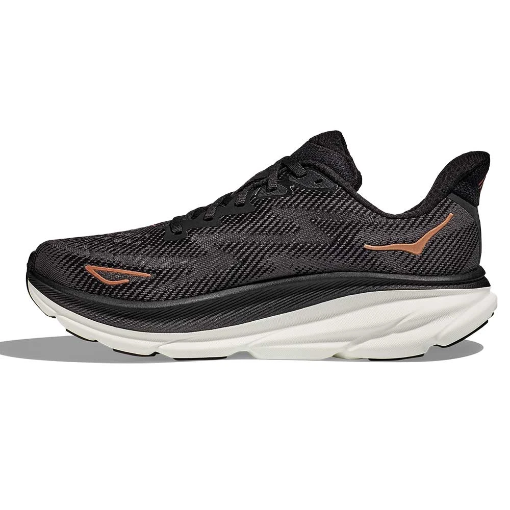 Hoka Women's Clifton 9 Running Shoe - Black/Copper - Wide (D) 4 Hoka Women's Clifton 9 Running Shoe - Black/Copper - Wide (D) - Image 4