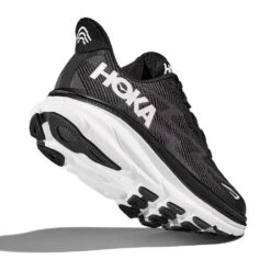 Hoka Women's Clifton 9 Running Shoe - Black/White - Wide (D) 12 Hoka Women's Clifton 9 Running Shoe - Black/White - Wide (D) -Love Running 1127896 BWHT 4 06332916 4816 4523 a7fb e2eb9829663d