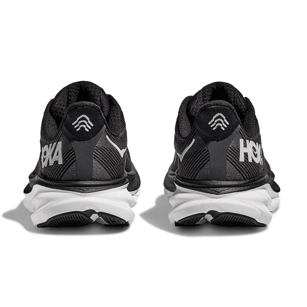 Hoka Women's Clifton 9 Running Shoe - Black/White - Wide (D) 7 Hoka Women's Clifton 9 Running Shoe - Black/White - Wide (D) - Image 7