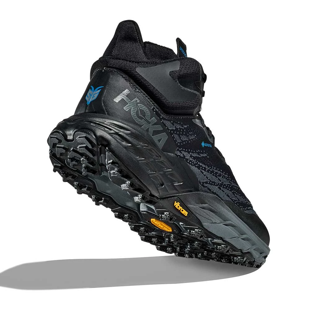 Hoka Men's Speedgoat 5 Mid GTX Running Shoe - Black/Black 5 Hoka Men's Speedgoat 5 Mid GTX Running Shoe - Black/Black - Image 5
