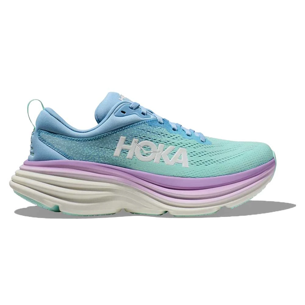 Hoka Women's Bondi 8 Running Shoe - Airy Blue/Sunlit Ocean - Wide (D) 1 Hoka Women's Bondi 8 Running Shoe - Airy Blue/Sunlit Ocean - Wide (D)