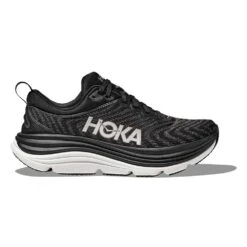 Hoka Men's Gaviota 5 Running Shoe - Black/White - Wide (2E)