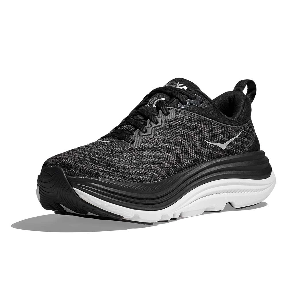 Hoka Men's Gaviota 5 Running Shoe - Black/White - Wide (2E) 3 Hoka Men's Gaviota 5 Running Shoe - Black/White - Wide (2E) - Image 3