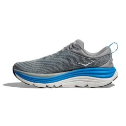 Hoka Men's Gaviota 5 Running Shoe - Limestone/Diva Blue - Regular (D) -Love Running 1134234 LDVB 8 19f677d3 5237 40d1 ae62 a7633a9b8ad4