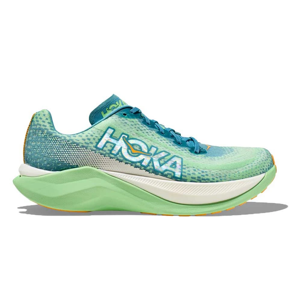 Hoka Men's Mach X Running Shoe - Ocean Mist/Lime Glow - Regular (D) 1 Hoka Men's Mach X Running Shoe - Ocean Mist/Lime Glow - Regular (D)