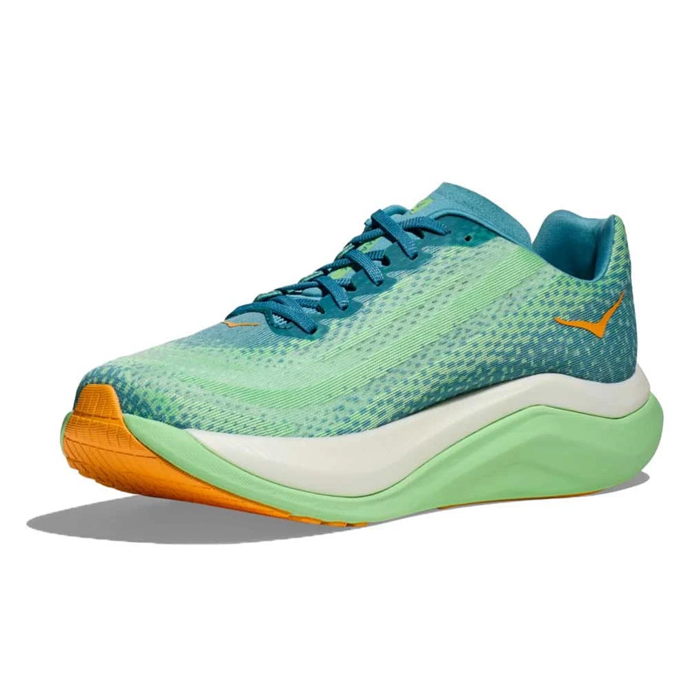 Hoka Men's Mach X Running Shoe - Ocean Mist/Lime Glow - Regular (D) 3 Hoka Men's Mach X Running Shoe - Ocean Mist/Lime Glow - Regular (D) - Image 3