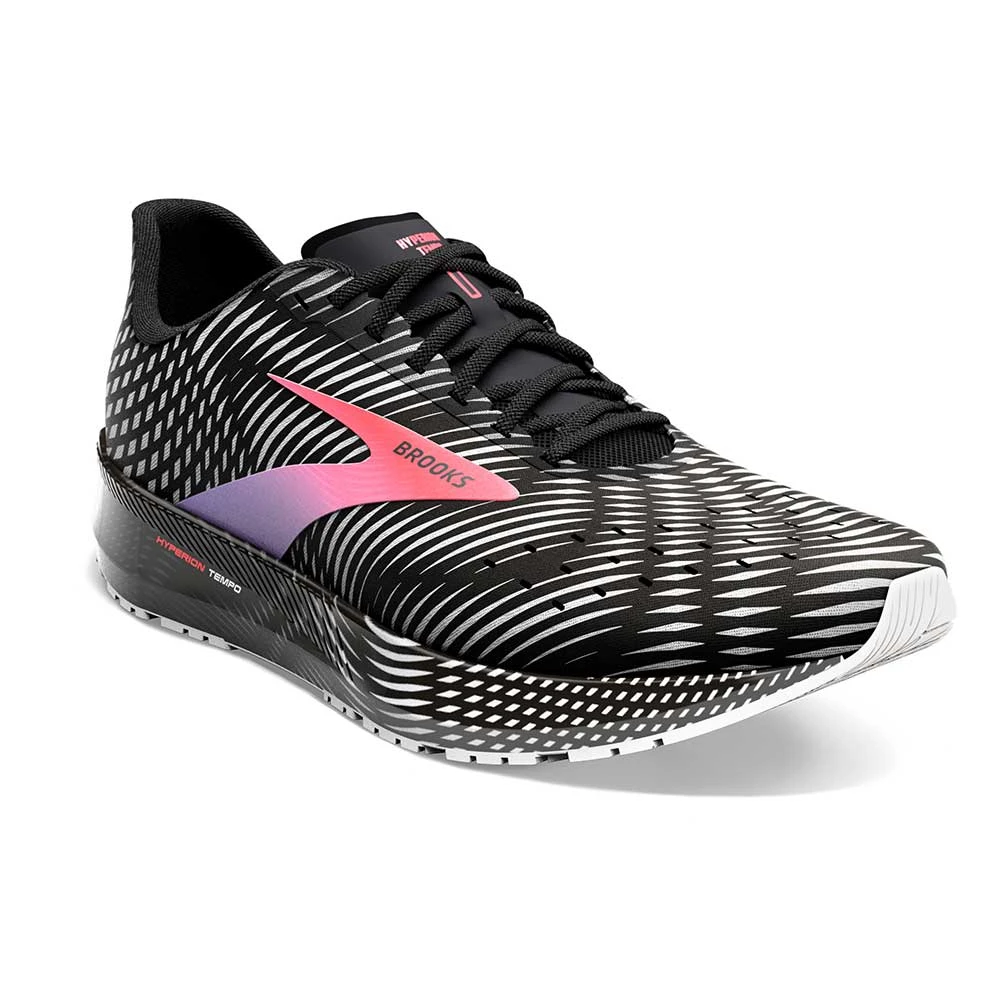 BROOKS Women's Hyperion Tempo Running Shoe- Black/Coral/Purple - Regular (B) 2 BROOKS Women's Hyperion Tempo Running Shoe- Black/Coral/Purple - Regular (B) - Image 2