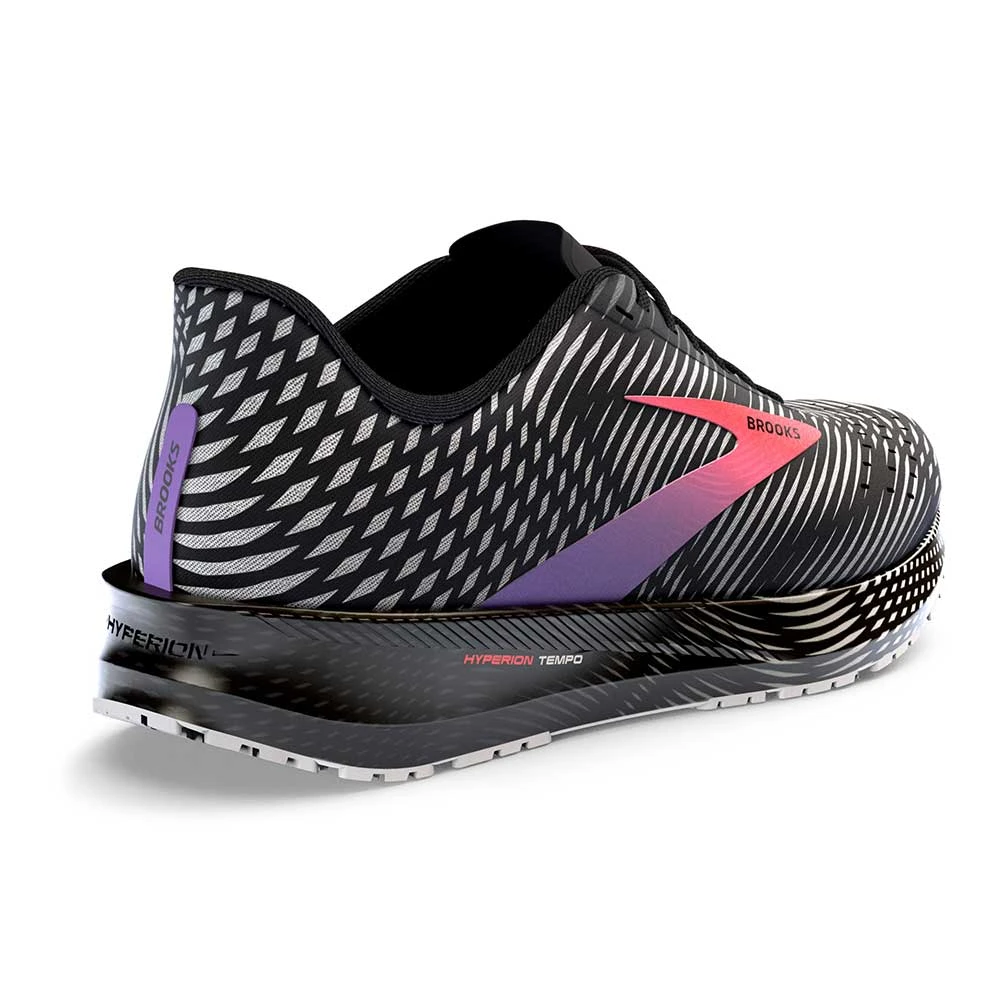 BROOKS Women's Hyperion Tempo Running Shoe- Black/Coral/Purple - Regular (B) 3 BROOKS Women's Hyperion Tempo Running Shoe- Black/Coral/Purple - Regular (B) - Image 3