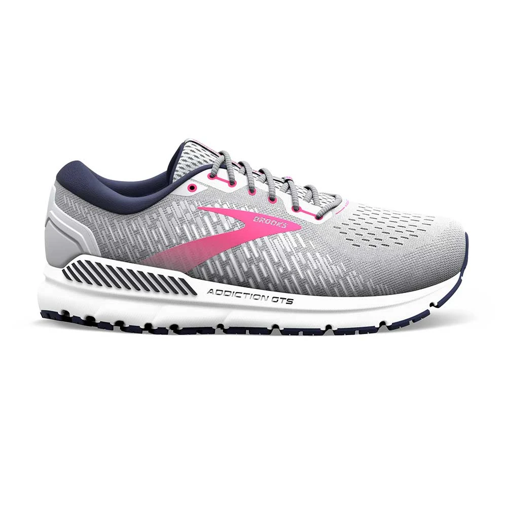 BROOKS Women's Addiction GTS 15 Running Shoe- Oyster/Peacoat/Lilac Rose - Wide (D) 1 BROOKS Women's Addiction GTS 15 Running Shoe- Oyster/Peacoat/Lilac Rose - Wide (D)
