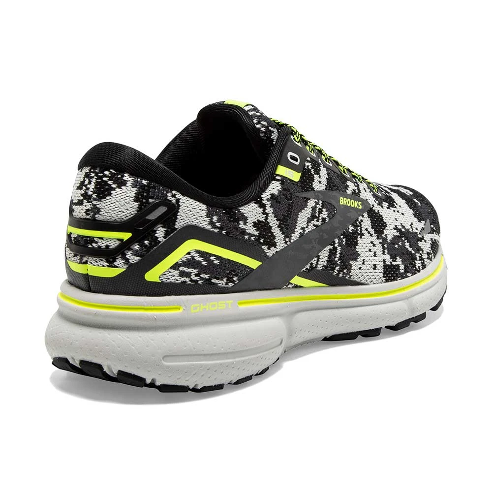 BROOKS Women's Ghost 15 Camo Running Shoe - Black/Ebony/Nightlife - Regular (B) 3 BROOKS Women's Ghost 15 Camo Running Shoe - Black/Ebony/Nightlife - Regular (B) - Image 3