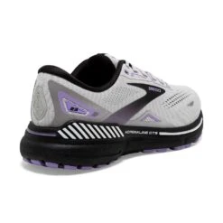 BROOKS Women's Adrenaline GTS 23 Running Shoe - Grey/Black/Purple- Wide (D) -Love Running 120381 039 H Adrenaline GTS 23 2