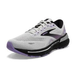 BROOKS Women's Adrenaline GTS 23 Running Shoe - Grey/Black/Purple- Regular (B) -Love Running 120381 039 Z Adrenaline GTS 23 1
