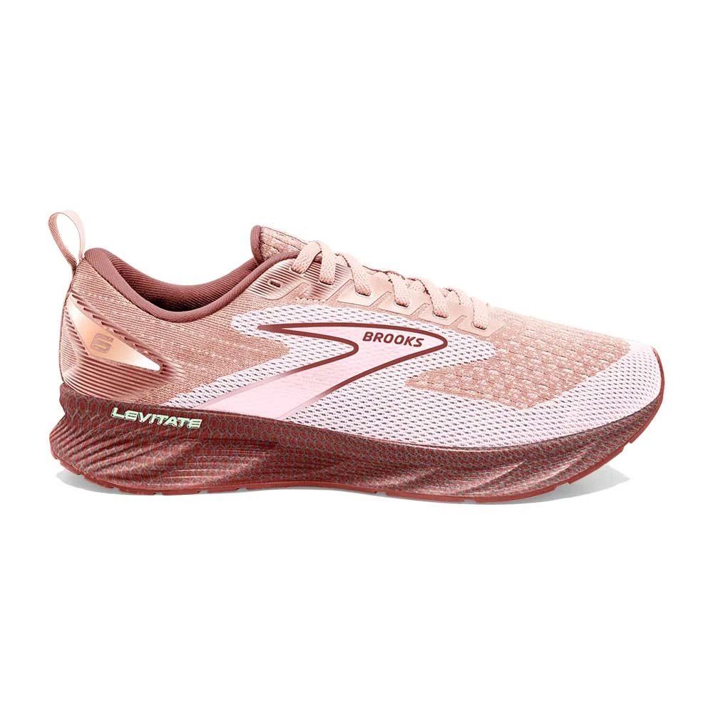 BROOKS Women's Levitate 6 Running Shoe - Peach Whip/Pink- Regular (B) 1 BROOKS Women's Levitate 6 Running Shoe - Peach Whip/Pink- Regular (B)