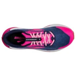 BROOKS Women's Catamount 2 Trail Running Shoe- Peacoat/Pink/Biscuit- Regular (B) -Love Running 120388 425 O Catamount 2